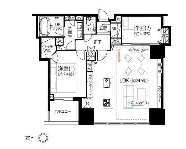 【間取り】 | シティタワーズ豊洲ザ・ツイン　ノースタワー
