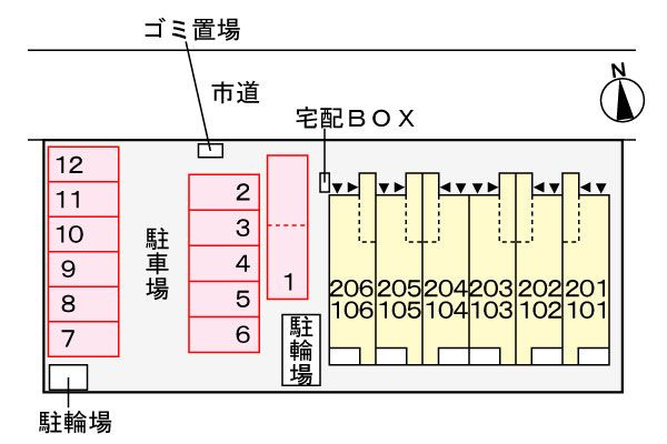 エスポルトⅢの駐車場