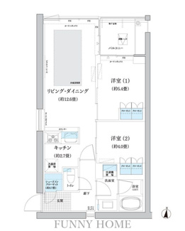 【間取り】 | ガーデニエール砧　ＷＥＳＴ