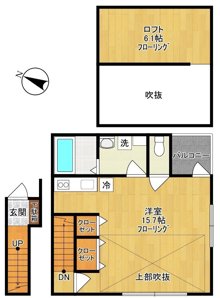 仮）菅野戸呂アパートの間取り