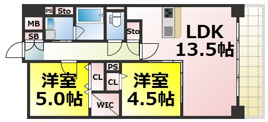 【間取り】 | ビビアンパレス桜川公園 仲介手数料無料