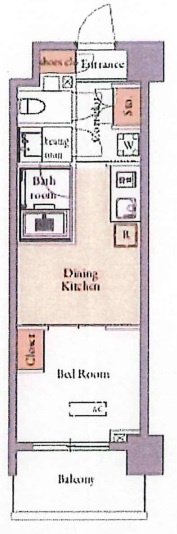 グランカーサ四谷の間取り
