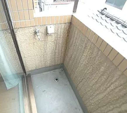 松戸市松戸の賃貸マンションのバルコニー