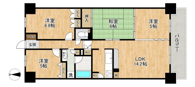 ファミリアーレ滝ノ水南第2の間取り|間取図　※図面と現況が異なる場合は現況優先といたします。