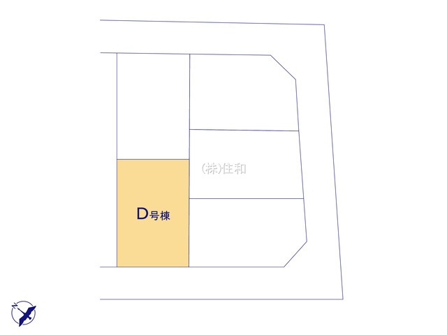 【新築分譲住宅】川越市中台元町1丁目23番の区画図