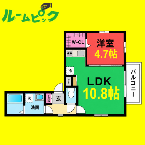 Bay Tree OZONE　名古屋市賃貸　仲介手数料無料の間取り