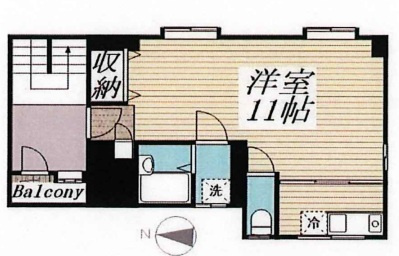 ステュディオ　サムスィングの間取り