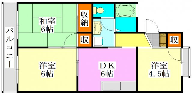 【間取り】 | セジュール東船橋