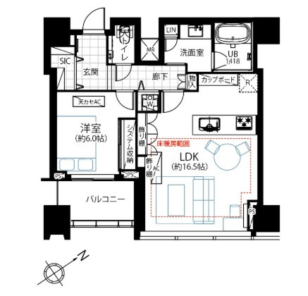 【間取り】 | シティタワー麻布十番