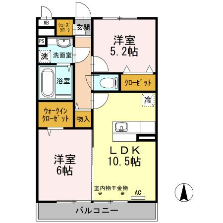 【間取り】 | ラルーチェ1