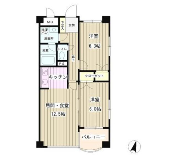【間取り】 | クライスコートⅡ