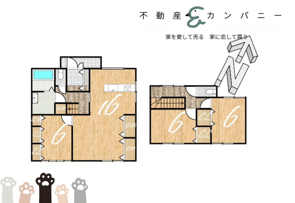 吉藤２丁目の中古のおうちの間取り