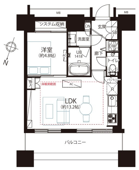 【間取り】 | カテリーナ三田タワースイート