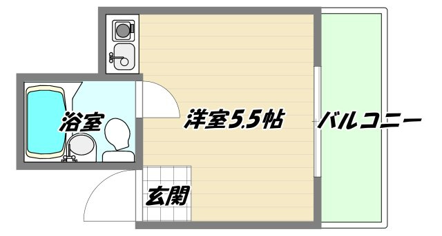 大阪市東淀川区淡路２丁目の賃貸マンションの間取り