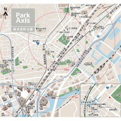 【地図】 | パークアクシス横浜反町公園