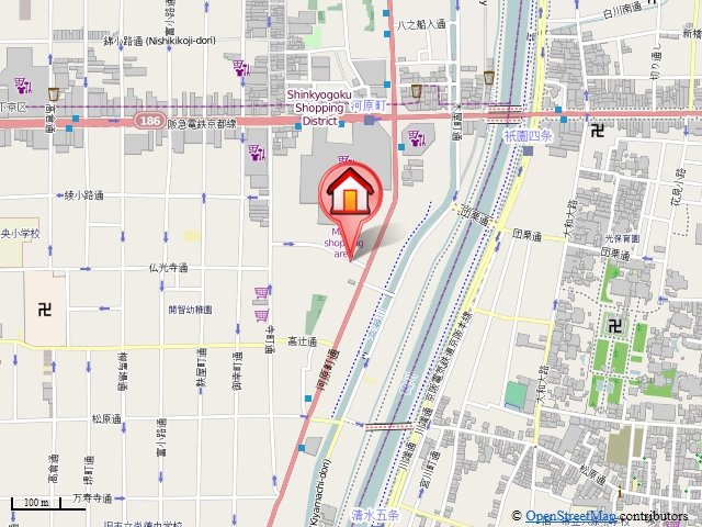 エスリード京都河原町第3の地図