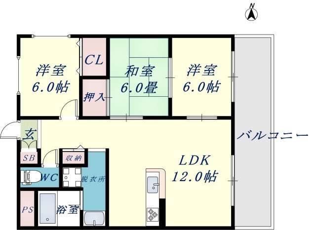 アヴィタンテ鴻池の間取り