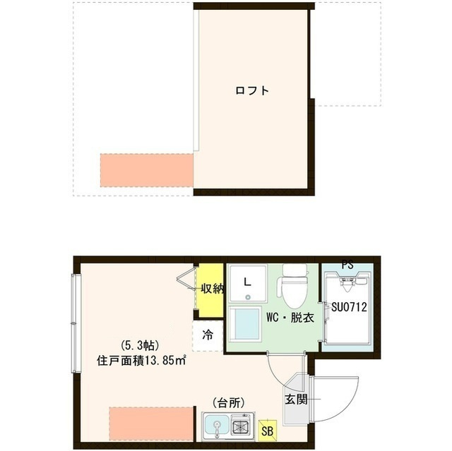 ハーモニーテラス泉町 の間取り|間取りです。