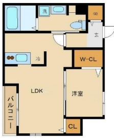 【間取り】 | Ｓ－ＦＬＡＴ　Ⅳ | 間取りです。