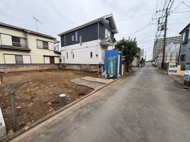 川越市南田島　新築分譲　JR川越線『南古谷駅』徒歩15分　【牛子小学区】の前面道路含む現地写真