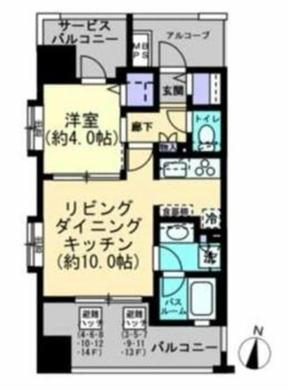 【間取り】 | グローベル　ザ・スイート中村橋駅前