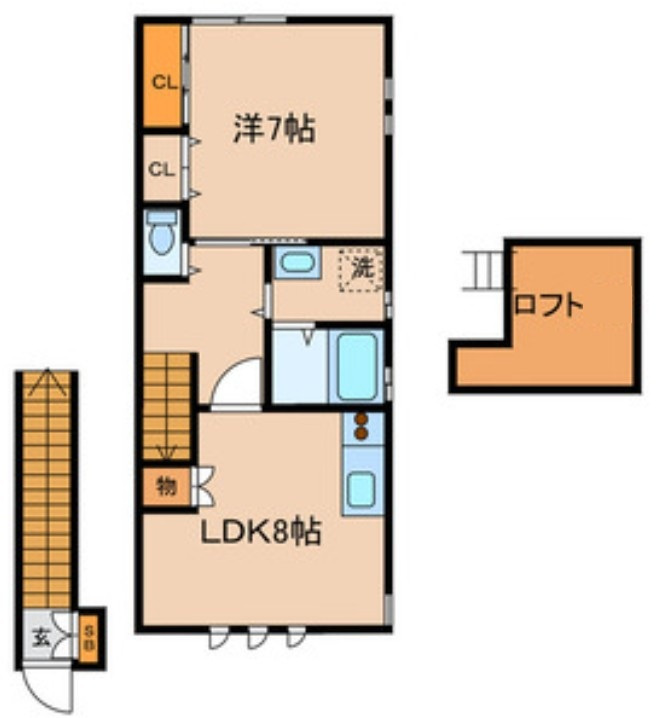 ＳＡＫＵＲＡの間取り|間取りです。