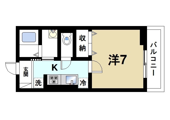 フェンネルの間取り|単身者向けの間取り
