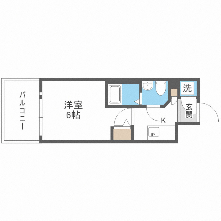 エスリード大阪NAGAHORI GATEの間取り