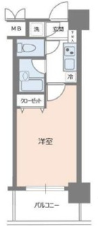 【間取り】 | パレステュディオ日本橋浜町駅前 | 間取りです。