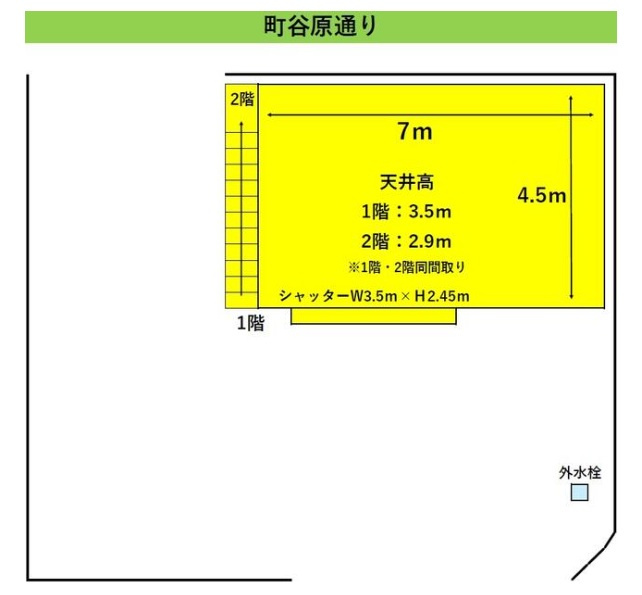 町田市南町田１丁目の倉庫の間取り