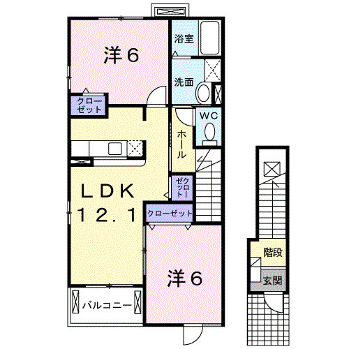 カン・カーロ　Ⅱの間取り