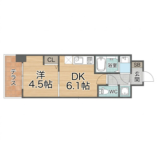【間取り】 | 【仲介手数料0円】CRESTTAPP京都太秦天神川dexⅡ