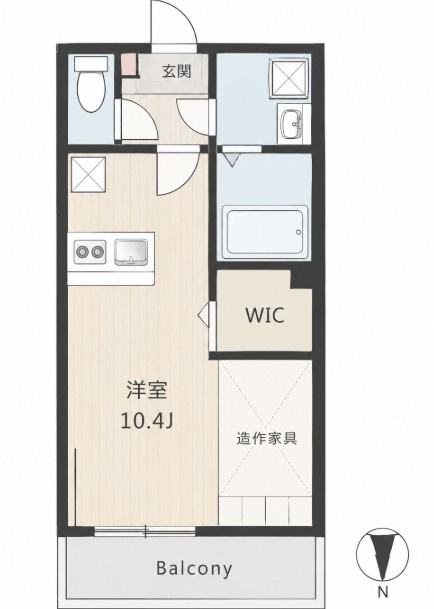 Best Stage Cabin Hikawa-choの間取り