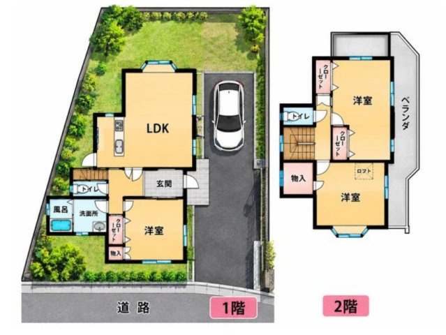 長生郡長生村宮成　中古戸建の間取り|図面と現況に相違がある場合、現況を優先致します。