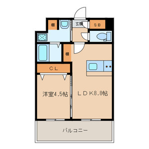 【間取り】 | ランドマーク香椎駅前 