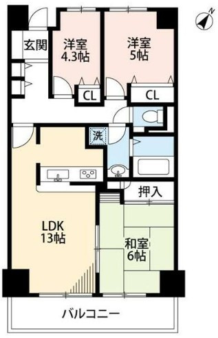 【間取り】 | ガーデンシティ戸田