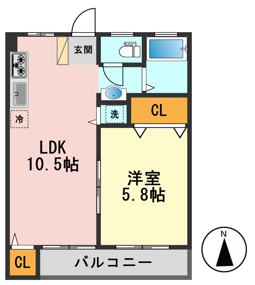 光マンションの間取り