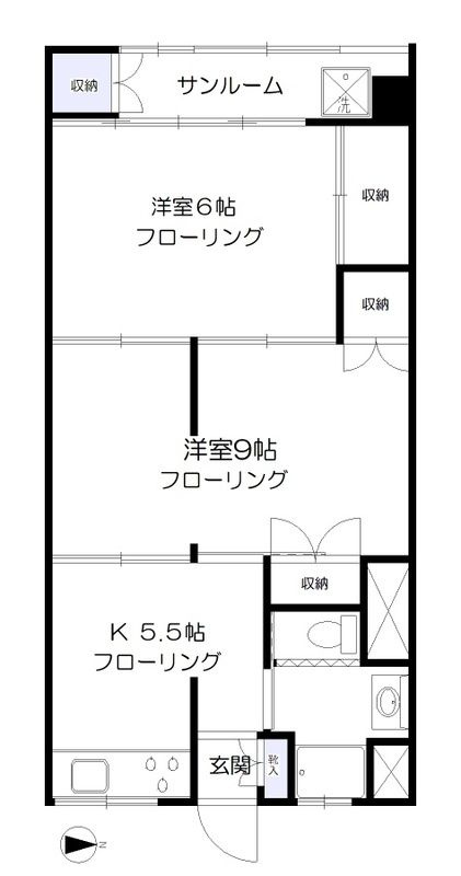 第三宮庭マンションの間取り
