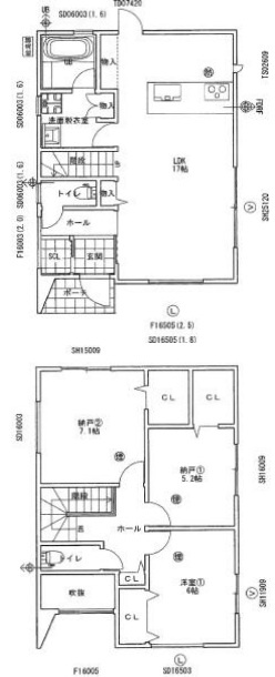 泉南郡熊取町新野田　未入居の間取り