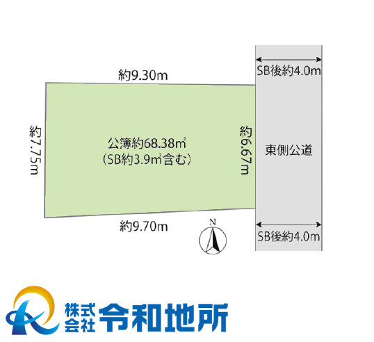 売地　茅ヶ崎市松が丘2丁目の土地図