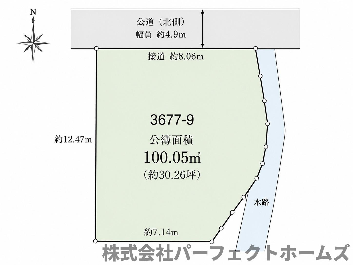 長尾元町６丁目建築条件付売土地の区画図