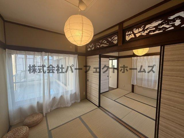招提大谷戸建　賃貸の和室|ゆったりとくつろげる和室です