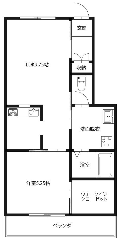 ピースクレア C棟の間取り
