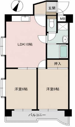 エクレールつつじが丘の間取り