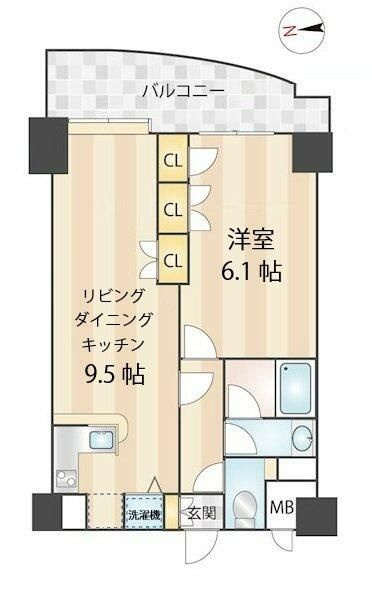 ニューガイアリルーム日暮里Ｎｏ．７７の間取り