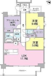 ソルレヴェンテ神戸中山手通の間取り
