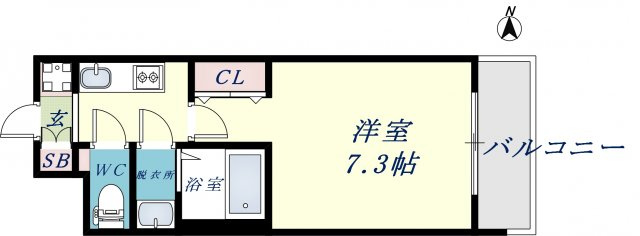 グランカーサ高井田の間取り