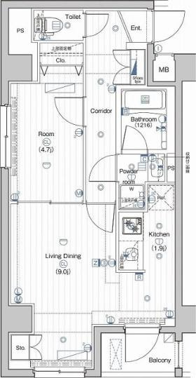 【間取り】 | PREMIUM CUBE大井町#mo | 間取り図