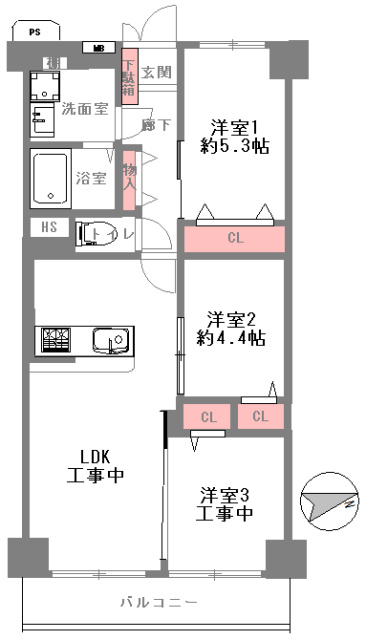 シャルム京橋の間取り