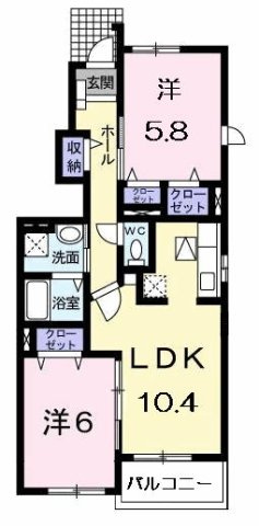【間取り】 | ラフレシール・メゾン・宮﨑Ⅱ